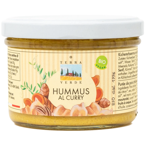 Bio Hummus mit Curry