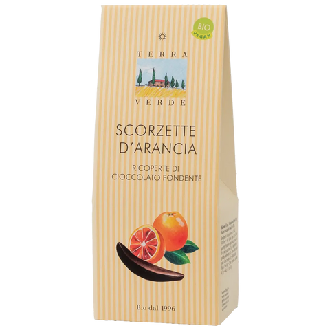 Bio kandierte Orangen mit Schokoladenüberzug
