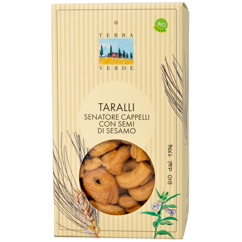 Taralli mit Sesam aus Senatore Capelli Hartweizen | Terra Verde | 100% Bio