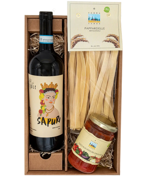 Geschenkset Terra Verde | Pasta & Vino | 100% Bio